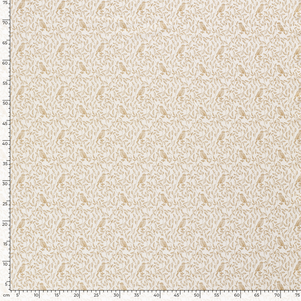 Jersey fabric Flowers Oker