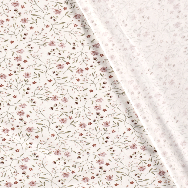 Jersey fabric Flowers printed 
