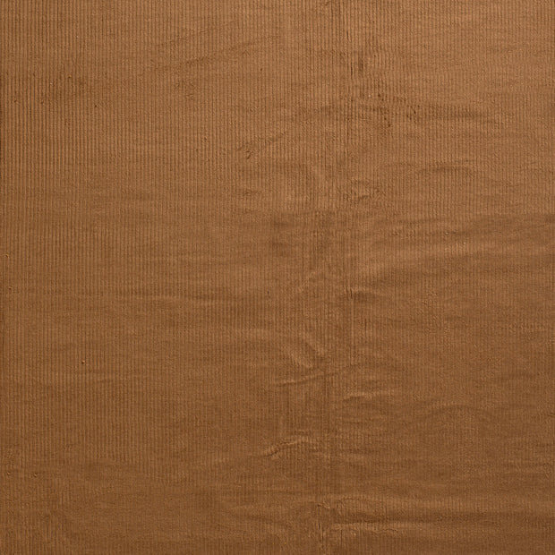 Jumbo Cord Stretch 6w fabric Brown matte 