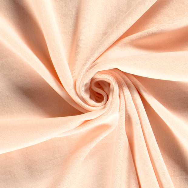 Nicky velours fabric Unicolour Light Pink