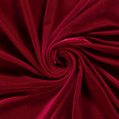 Velvet Unicolour Dark Red