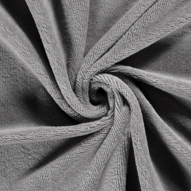Bamboo Fleece fabric Unicolour Light Grey