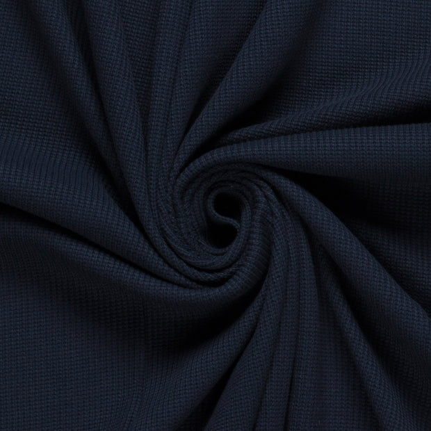Heavy Knit fabrik Kabelstoff Marine