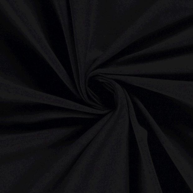 Jersey fabric Unicolour Black