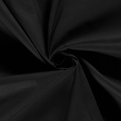 Cotton Poplin Unicolour Black