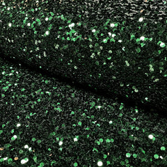Velvet Sequins Unicolour Dark Green