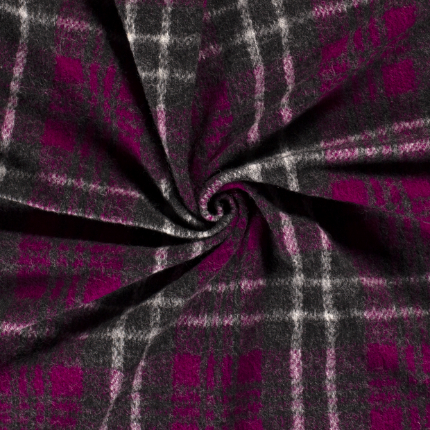 Heavy Knit fabric Carbon brushed 
