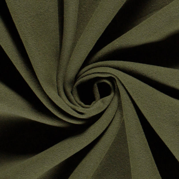 Mantel Wool Touch tela Unicolor Verde caqui