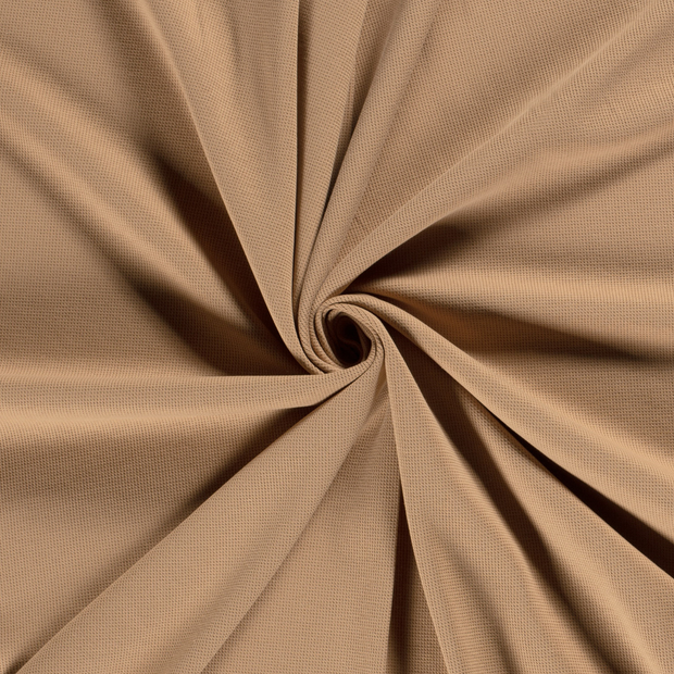 Knitted Waffle fabric Nutmeg 