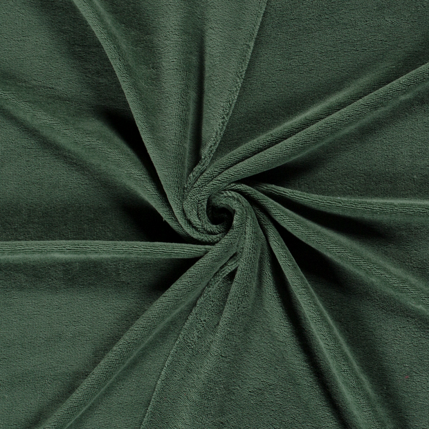 Polaire de Bambou tissu Vert foncé 