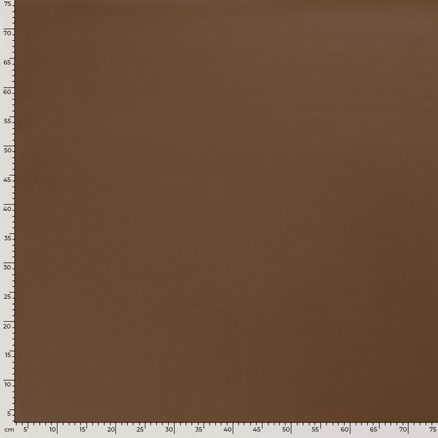 Artificial Leather fabric Unicolour Brown
