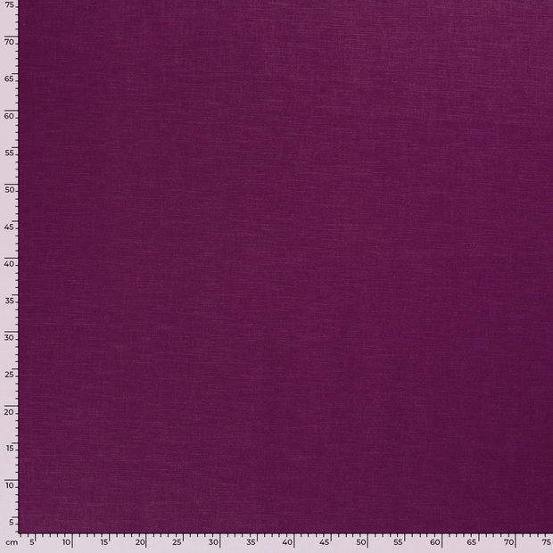 Linen fabric Unicolour Magenta