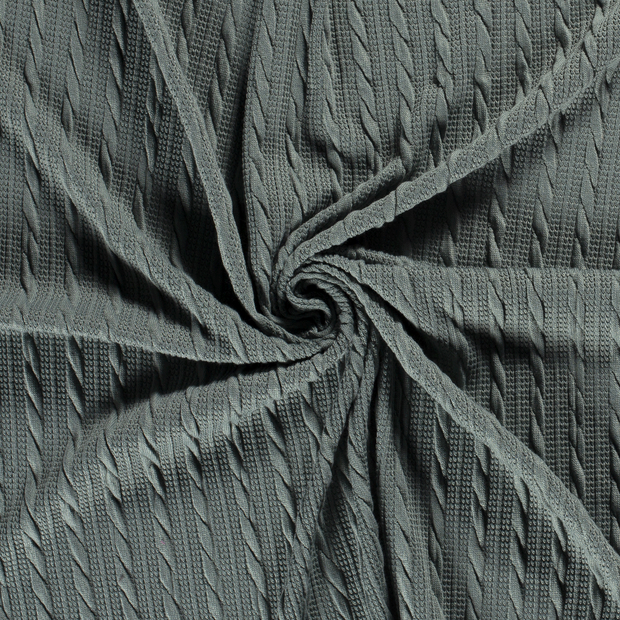 Heavy Knit fabrik Petrol 