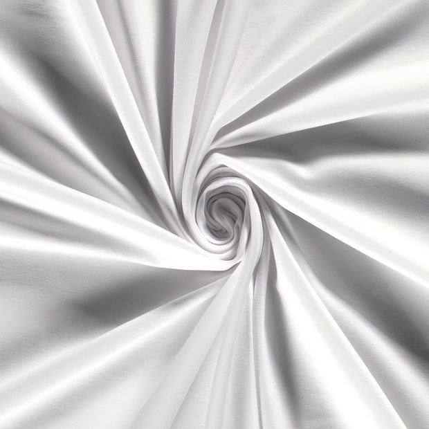 Jersey fabric Unicolour Optical White