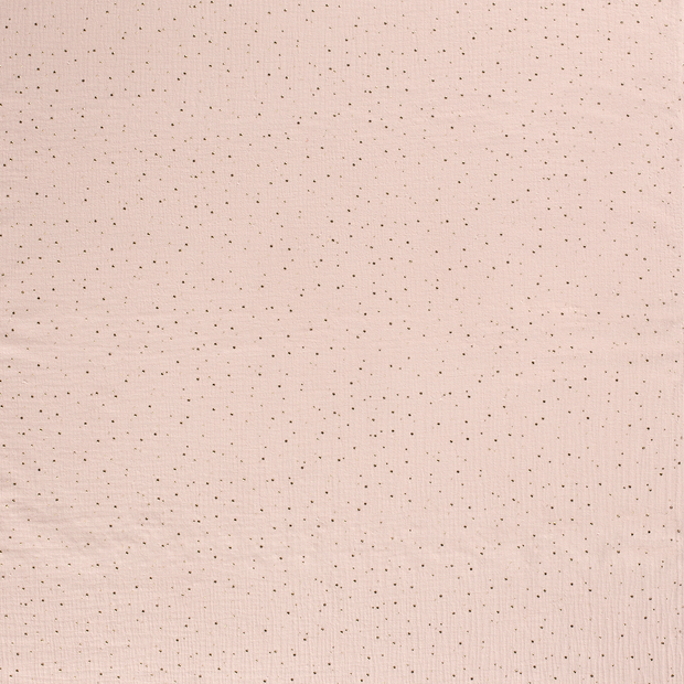 Double gaze tissu Rose clair mat 