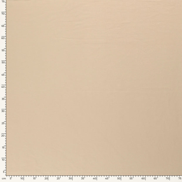 French Terry tissu Unicolore Beige