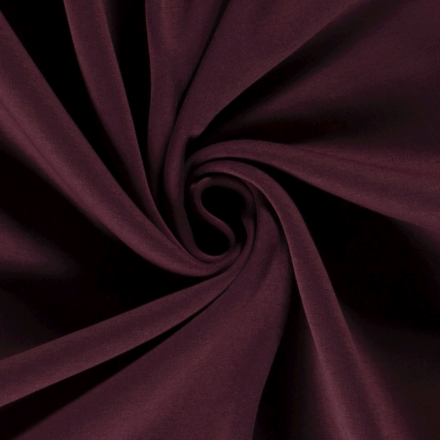 Jogging fabric Unicolour Wine red