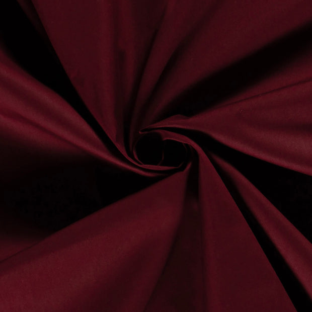 Cotton Poplin fabric Unicolour Bordeaux