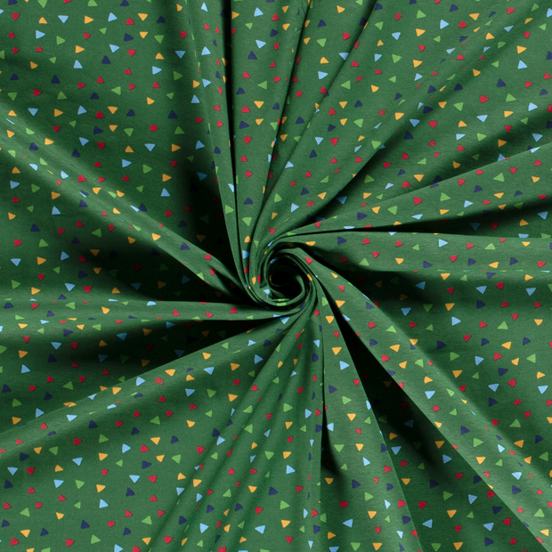 Jersey fabric Green printed 