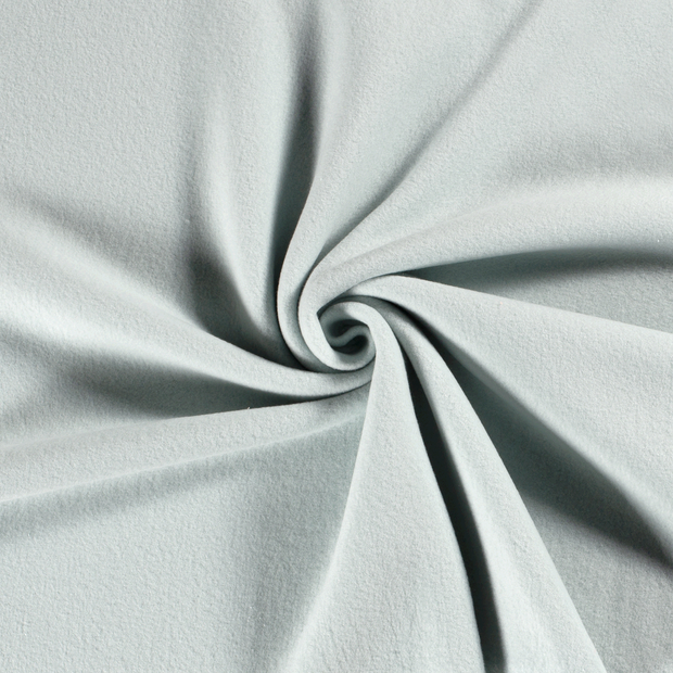 Cotton Fleece fabric Ice Blue brushed 