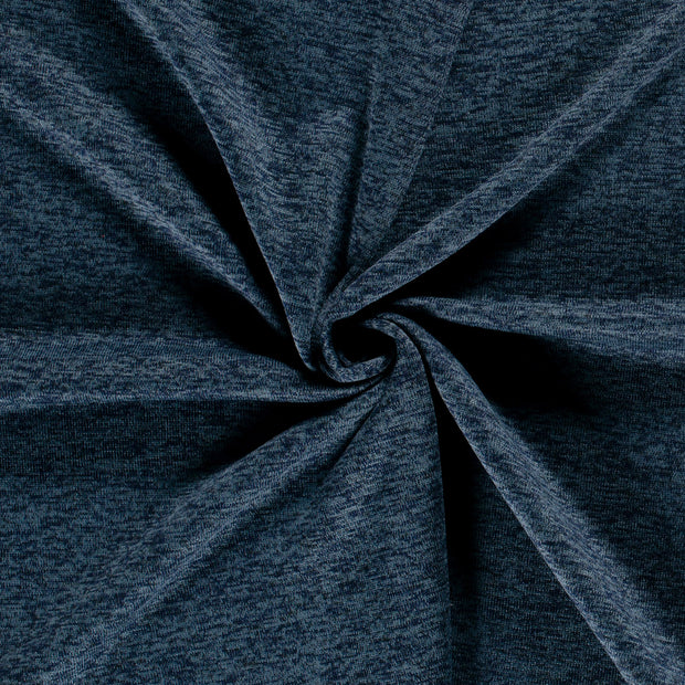 Sweat fabrik Stahlblau gebürstet 