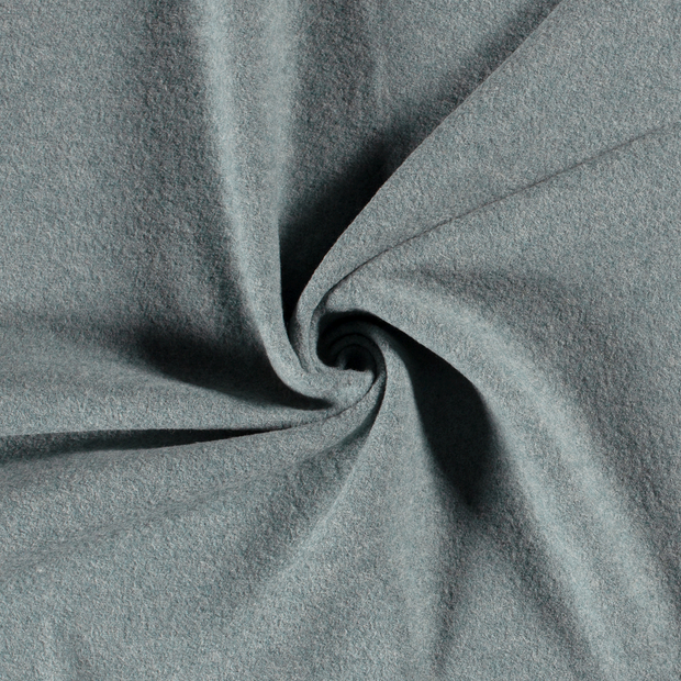 Wool Boucle fabric Dark Mint 