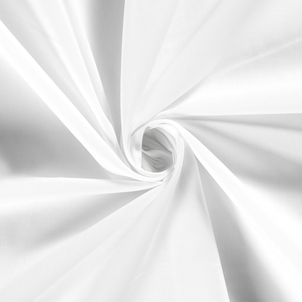 Voile fabric Unicolour Optical White