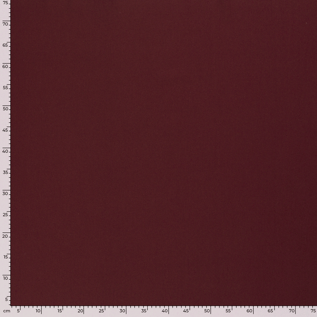 Gabardine fabric Unicolour Bordeaux