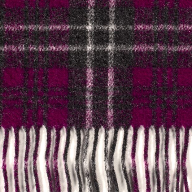 Heavy Knit fabric Checks Carbon