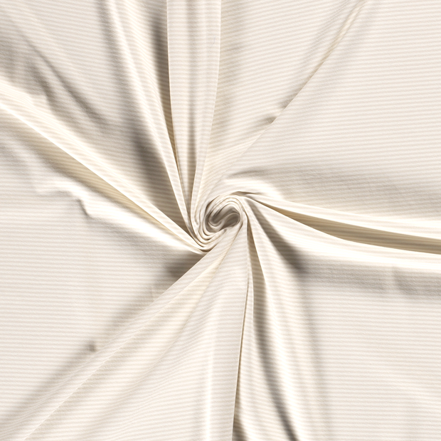 Cotton Jersey Yarn Dyed fabric Ivory 