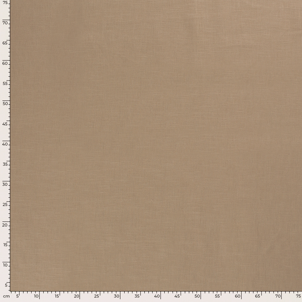 Linen fabric Unicolour Camel
