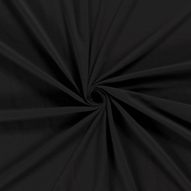 Jersey fabric Black recycled 