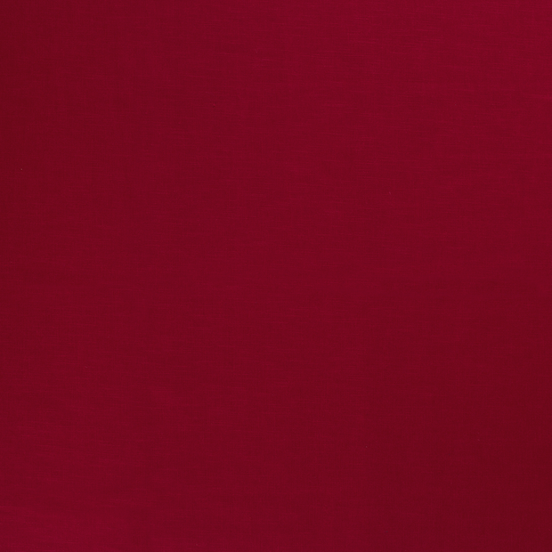 Linen fabric Dark Red matte 