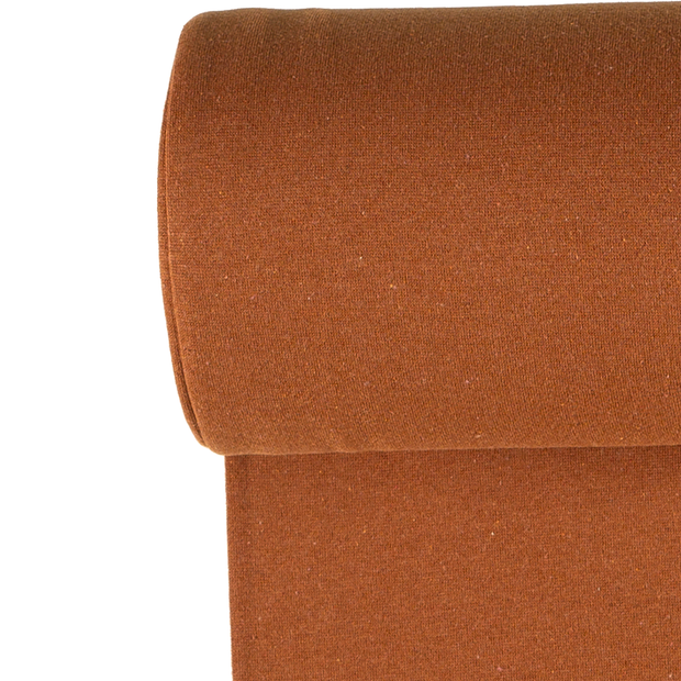 Cuff fabric Unicolour Brique