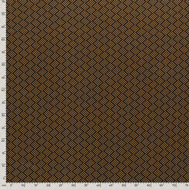 Poly Viscose Jerséis tela Abstracto Camel
