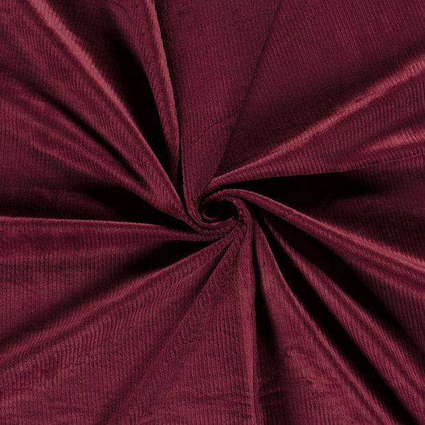 Jumbo Cord Stretch 6w fabric Bordeaux 