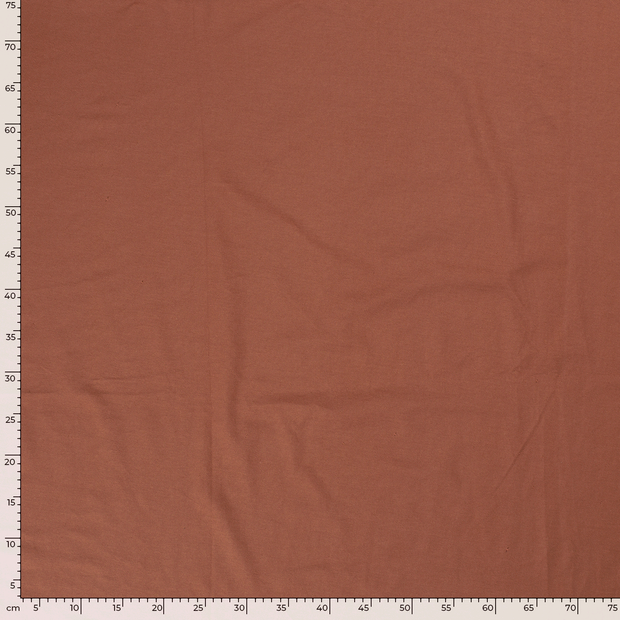 Jersey fabric Unicolour Redwood