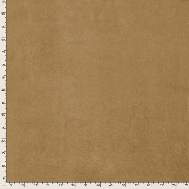 Nicky velours fabric Unicolour Camel