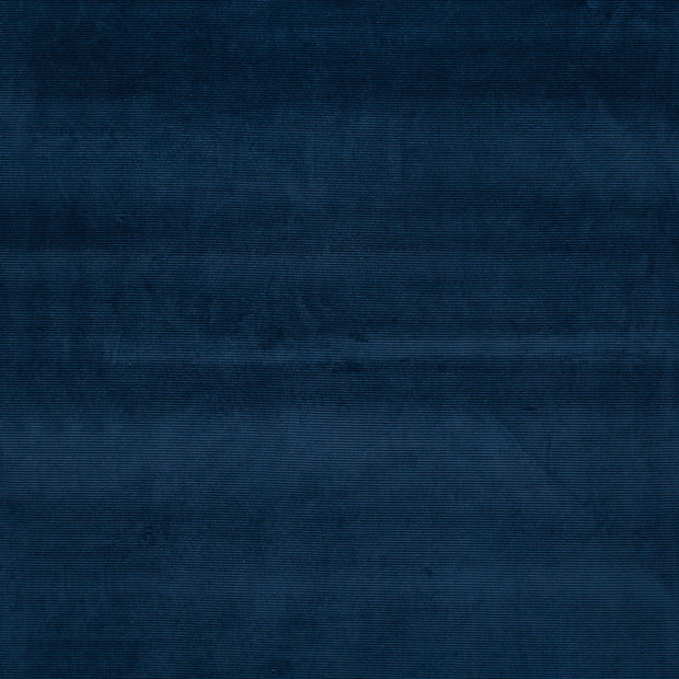 Nicky Velours Rib fabric Steel Blue matte 