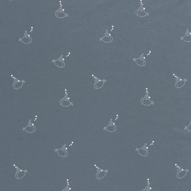 Jersey fabric Nature Indigo