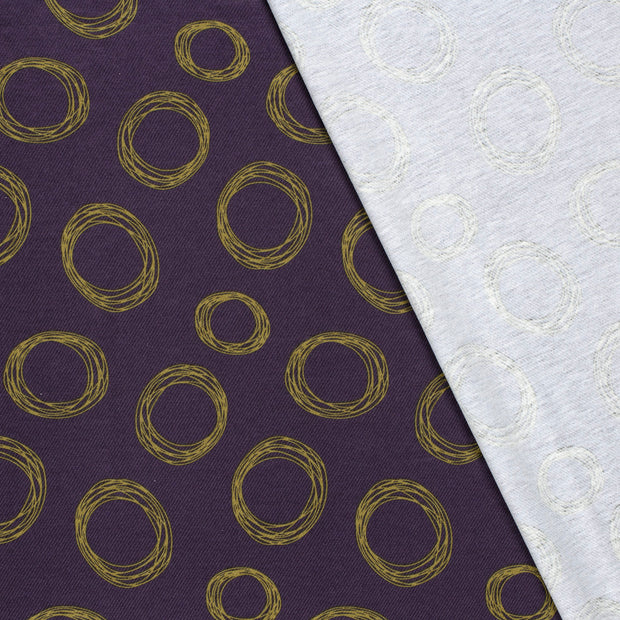 Viscose Nylon Jersey fabric Circles 