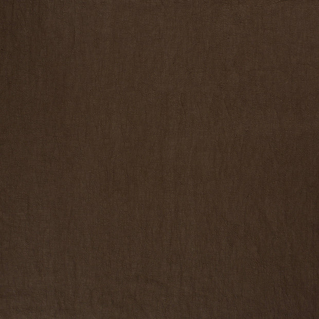 Linen fabric Brown matte 