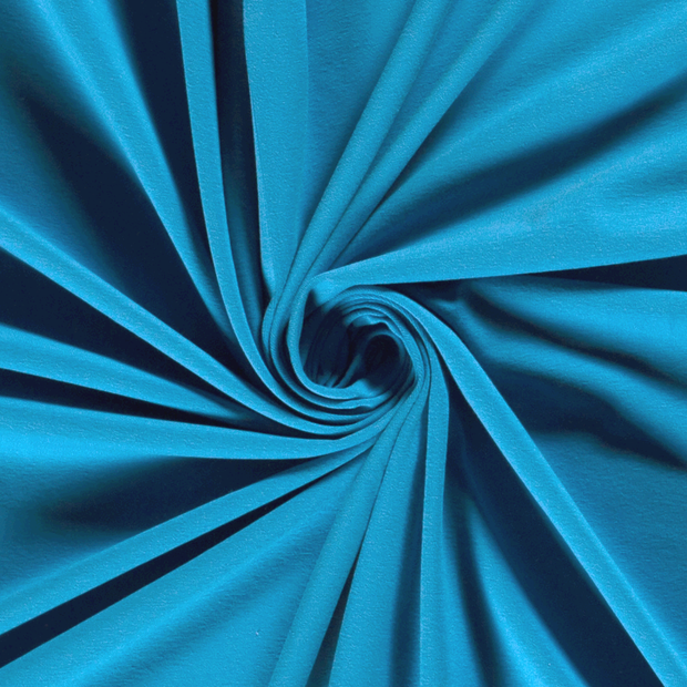 Jersey fabric Unicolour Aqua