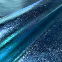 Lamé foiled Unicolour Turquoise
