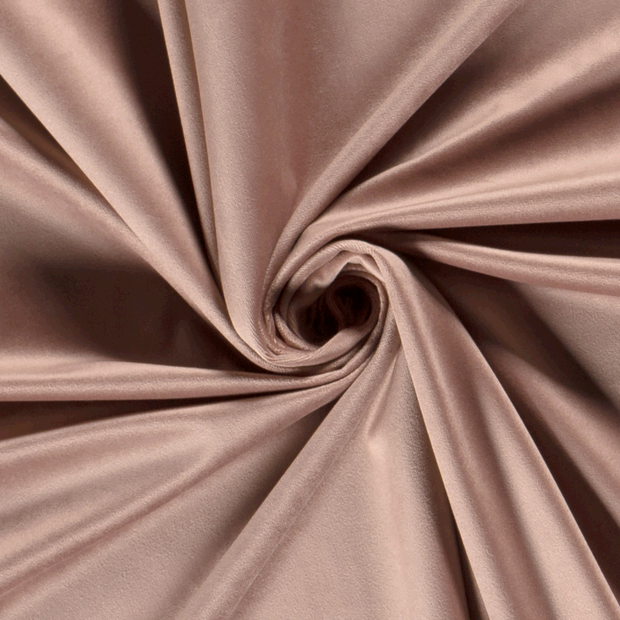 Velvet fabric Unicolour Old Pink