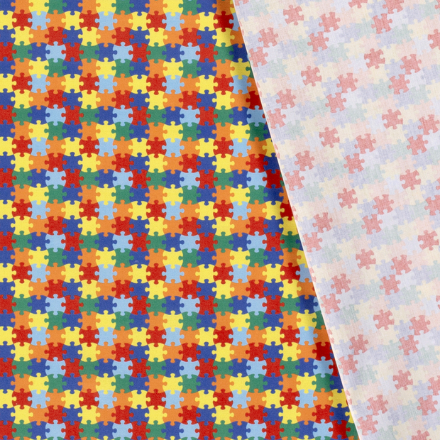 Cotton Poplin fabric Games printed 