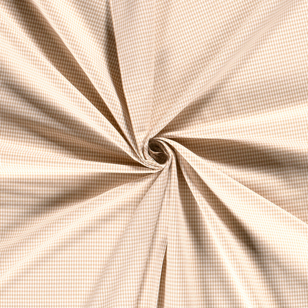 Cotton Poplin fabric Camel yarn dyed 