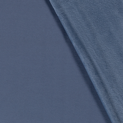 Alphen Fleece brushed Unicolour Indigo