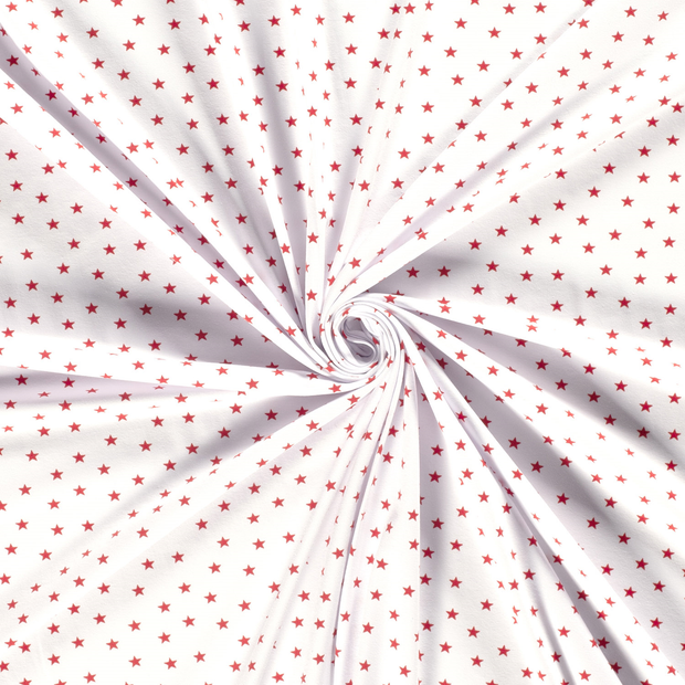 Cotton Jersey fabric Optical White printed 