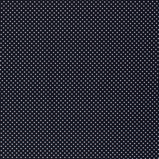 Cotton Poplin fabric Dots Navy